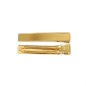 2 Pinces cheveux crocodile plat en métal doré 8cmx1.3cm 2 Pinces cheveux crocodile plat en métal doré 8cmx1.3cm