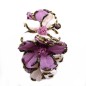 Elastique chouchou cheveux ou bracelet perle fleur - rose clair