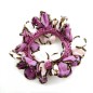 Elastique chouchou cheveux ou bracelet perle fleur - rose clair