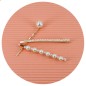 Lot de 3 barrette cheveux perles environ 6cm Lot de 3 barrette cheveux perles environ 6cm