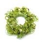 Elastique chouchou cheveux ou bracelet perle - vert