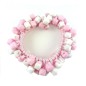 Bracelet ou élastique cheveux perles - rose