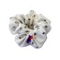 Elastique chouchou cheveux fantaisie blanc Elastique chouchou cheveux fantaisie blanc