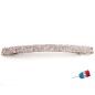 Barrette cheveux Made in France paillette fine longue 10cm - doré rose