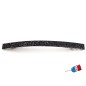Barrette cheveux Made in France paillette fine longue 10cm - noir Barrette cheveux Made in France paillette fine longue 10cm - noir