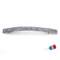 Barrette cheveux Made in France paillette fine longue 10cm - gris Barrette cheveux Made in France paillette fine longue 10cm - gris