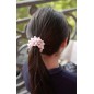 Bracelet ou élastique cheveux perles - rose