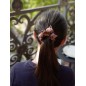 Elastique chouchouElastique chouchou cheveux ou bracelet perle fleur - marron