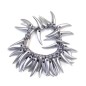 Elastique cheveux ou bracelet perles pointues - argent