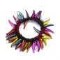 Elastique cheveux ou bracelet perles pointues - multicolore