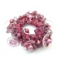 Elastique chouchou cheveux ou bracelet perles - rouge