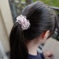 Elastique cheveux ou bracelet perles transparentes - rose