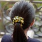 Elastique cheveux perles étoile ou bracelet - vert