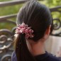 Elastique chouchou cheveux ou bracelet perles - rouge
