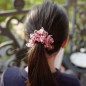 Elastique chouchou cheveux ou bracelet perles - rouge