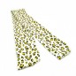Bandeau headband cheveux tissu imprimé pantère, modulable - jaune