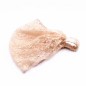 Large bandeau cheveux dentelle - beige