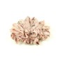 Fleur en tissu synthétique imprimé fleur 9.5cmx7cm - rose