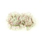 Fleur en tissu synthétique imprimé fleur 9.5cmx7cm - multicolore