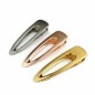 Pince cheveux métal brossé 8cm - argenté Pince cheveux métal brossé 8cm - argenté