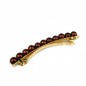 Barrette cheveux perle 8.5cm - marron Barrette cheveux perle 8.5cm - marron