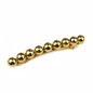 Barrette cheveux perles 8.5cm - doré