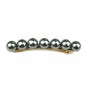 Barrette cheveux perle 8.5cm - gris Barrette cheveux perle 8.5cm - gris