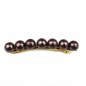 Barrette cheveux perle 8.5cm - marron Barrette cheveux perle 8.5cm - marron