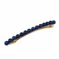 Barrette cheveux fine perles 8cm - bleu Barrette cheveux fine perles 8cm - bleu