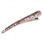 Grande pince cheveux concorde paillette 10.5cm - rose Grande pince cheveux concorde paillette 10.5cm - rose