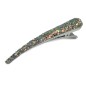 Grande pince cheveux concorde paillette 10.5cm - gris vert