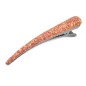 Grande pince cheveux concorde paillette 10.5cm - saumon Grande pince cheveux concorde paillette 10.5cm - saumon