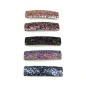 Barrette cheveux paillettes 9cm - multicolore foncé Barrette cheveux paillettes 9cm - multicolore foncé