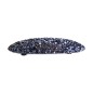 Barrette cheveux ovale paillettes 9cm - gris bleu Barrette cheveux ovale paillettes 9cm - gris bleu