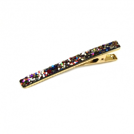 Pince cheveux paillette 6cm - multicolore