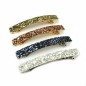 Barrette cheveux paillette 8.5cm - doré