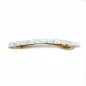 Barrette cheveux paillette 8.5cm - blanc irisé