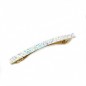 Barrette cheveux paillette 8.5cm - blanc irisé