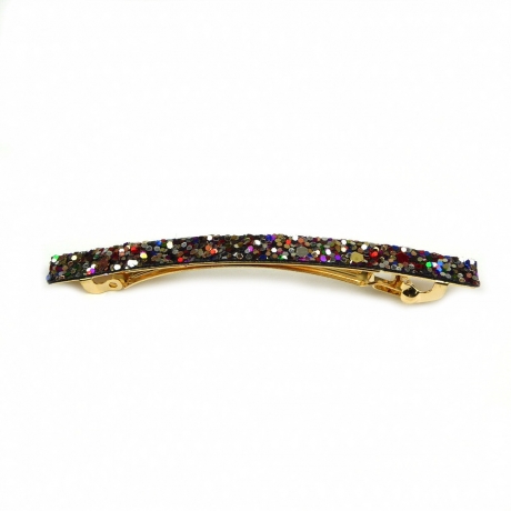 Barrette cheveux paillette 8.5cm - multicolore