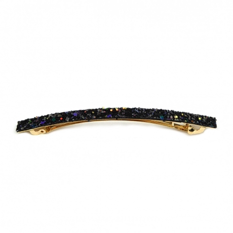 Barrette cheveux paillette longue 10cm - multicolore foncé