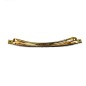 Barrette cheveux paillette longue 10cm - multicolore foncé