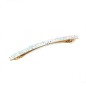 Barrette cheveux paillette longue 10cm - blanc irisé