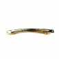 50 barrettes fines "Clip Paris" en métal doré 8cmx0,6cm