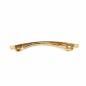 50 barrettes fines "Clip Paris" en métal doré 8cmx0,6cm