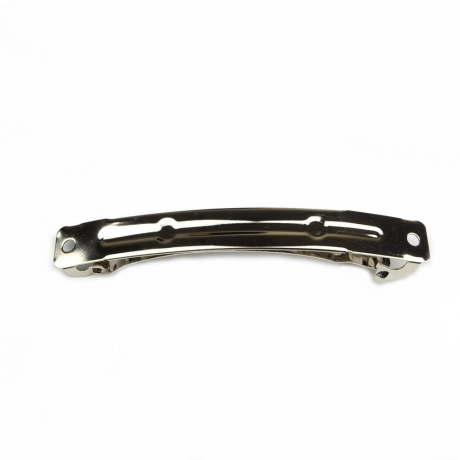 10 barrettes "Clip Paris" 8cmx1cm monture argenté rhodié