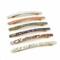 Barrette cheveux paillette longue 10cm - saumon Barrette cheveux paillette longue 10cm - saumon