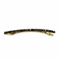 Barrette cheveux fine paillette 8cm - noir doré Barrette cheveux fine paillette 8cm - noir doré