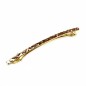 Barrette cheveux fine paillette 8cm - or rose