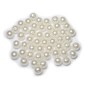 Lot de 50pcs perles nacrées acryliques 8mm blanc Lot de 50pcs perles nacrées acryliques 8mm blanc