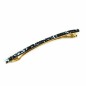 Barrette cheveux fine paillette 8cm - gris bleu Barrette cheveux fine paillette 8cm - gris bleu